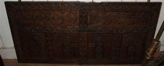 Carved oak panel